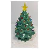 Ceramic Christmas tree with star - battery