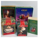 Christmas assortment including two Oreo tins