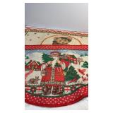 Two vintage Christmas rugs. Santa 30ï¿½ long and