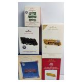 Collection of Hallmark Train Keepsake Ornaments -