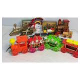 Vintage train ornaments