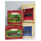 Collection of Hallmark Train Keepsake Ornaments -