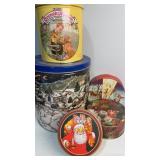 Christmas Tins including Franklin Crunch n Munch