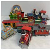 Assortment of Christmas trains - some with years