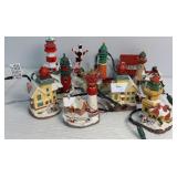 Assortment of Hallmark plug in lighthouse