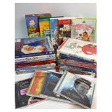 Collection of Christmas DVDs and CDs