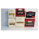Collection of Hallmark Train Keepsake Ornaments -