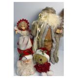Various Christmas figurines