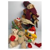 Various Christmas figurines