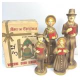 Vintage Carolers and door ringer