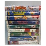 Collection of Christmas VHS tapes