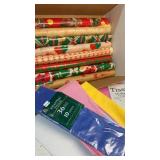 Vintage wrapping paper and tissue paper