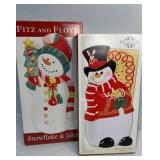 Fitz and Floyd Snowman Dishes