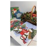 Christmas centerpiece and boxes