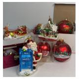 Assortment of Christmas ornaments