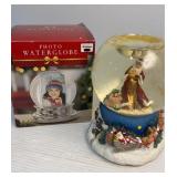 Photo snow globe and musical box snow globe with