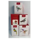 Collection of Hallmark Bird Keepsake Ornaments -