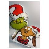 Two Grinch Pillows new with tags