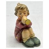 Hummel Girl Playing Trumpet Figurine #391 2.75'