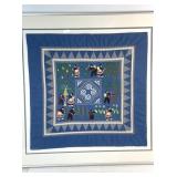 Paj Ntaub, Hmong Story Cloth 26x26.25'