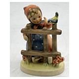 Girl w Bird at Fence Hummel Figurine #203 3/0 4'