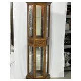 Curio Cabinet/Corner Display Cabinet 72x24.5x11'