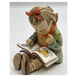 Hummel Girl Reading Book Figurine #8 4'