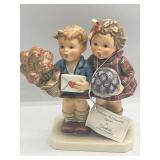 Hummel Valentine Children w/ Letter & Flowers 6.5'