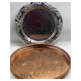 Silverplate & Copper Serving Trays