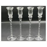 Twisted Stem Candle Holder Set of 4 - 10'