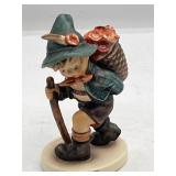Hummel Boy w Mushrooms Figurine 5.25'