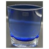 LSA International Blue Glass Vase Poland 8 x 6'