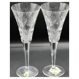 Waterford Prosperity Champagne Flutes Pair 9.25'