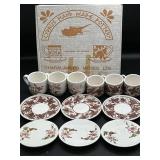 Cyprus Hand Made Pottery Espresso Set