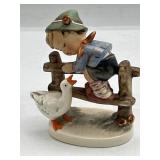 Hummel Boy w Goose Fence Figurine #195 2/0 4'