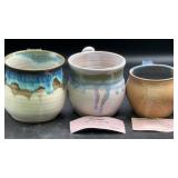 Signed Studio Pottery Mugs MI Artists