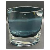 LSA International Blue Glass Vase Poland 6 x 6'