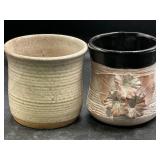 Signed Studio Pottery Mugs Pair