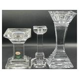 Shannon Crystal Candle Holders Set of 3