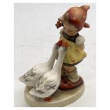 Hummel Girl Feeding Geese Figurine 4'