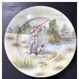 Royal Bayreuth Bird Hunter & Dog Plate