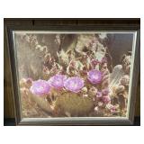 Framed Cactus Photo Sepia Vintage Photograph