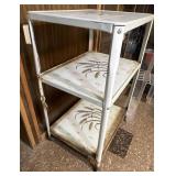 Vintage Metal Three Tiered Cart Mid Century