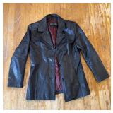 Wilsons Black Leather Womens M Jacket