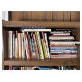 Cookbook Collection Vintage All On Shelf