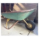 Old Metal Wheelbarrow