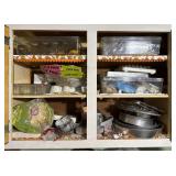 Bakeware Cabinet Lot Baking Pans Molds Pans