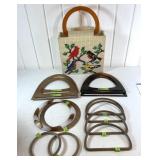Handmade Needlepoint Handbag & Purse Handles