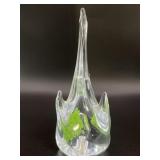 MCM Stretched Glass Art Sculpture Paper Weight