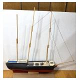 Model Wood Ship 3-Mast Wooden Boat Replica